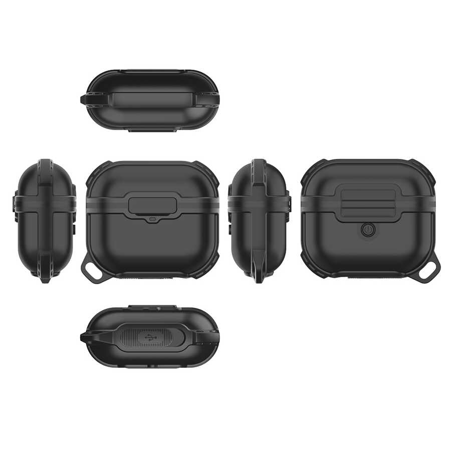 Airpods 3. Nesil Zore Airbag 16 Silikon 1-1 Su Geçirmez Kılıf