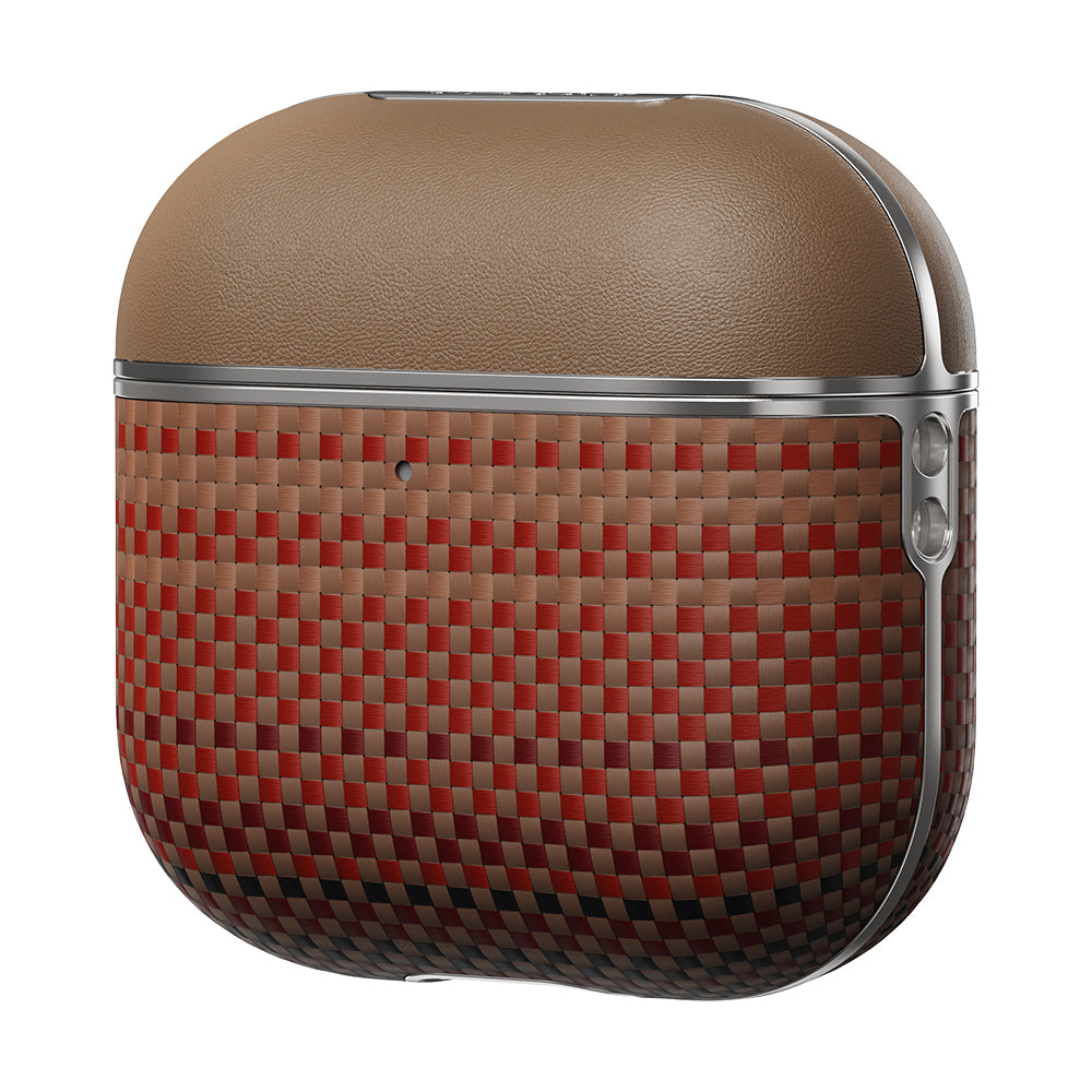 Airpods Pro 2 Kılıf Aramid Fiber Pitaka Tactile Woven Sunset-Moonrise Serisi Kılıf