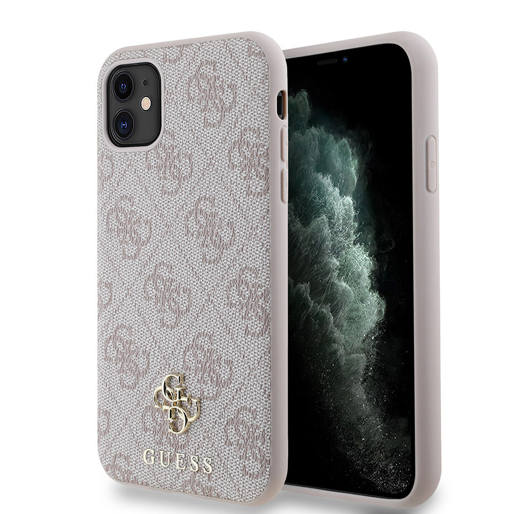 iPhone 11 Kılıf Guess Orjinal Lisanslı M-safe Şarj Özellikli Small 4G Classic Kılıf