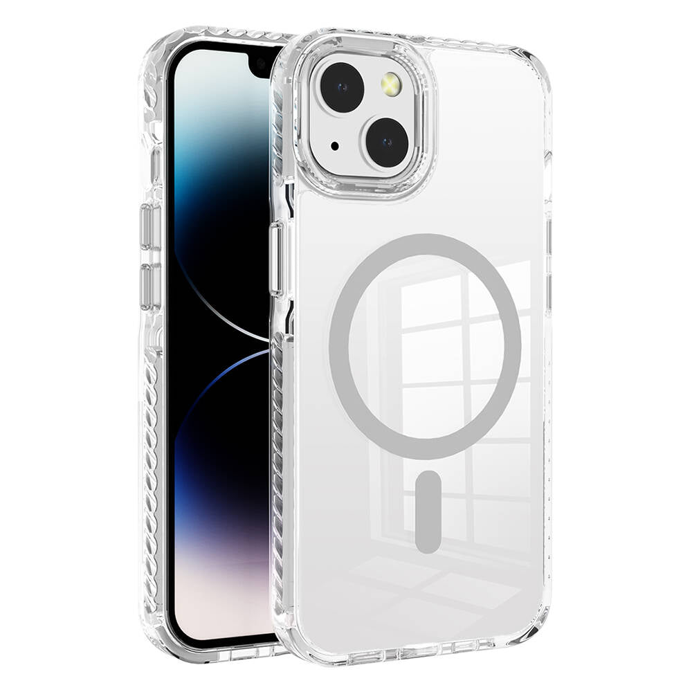 iPhone 13 Kılıf M-safe Şarj Özellikli Airbagli Takılabilir Askı Aparatlı Zore Nana Kılıf