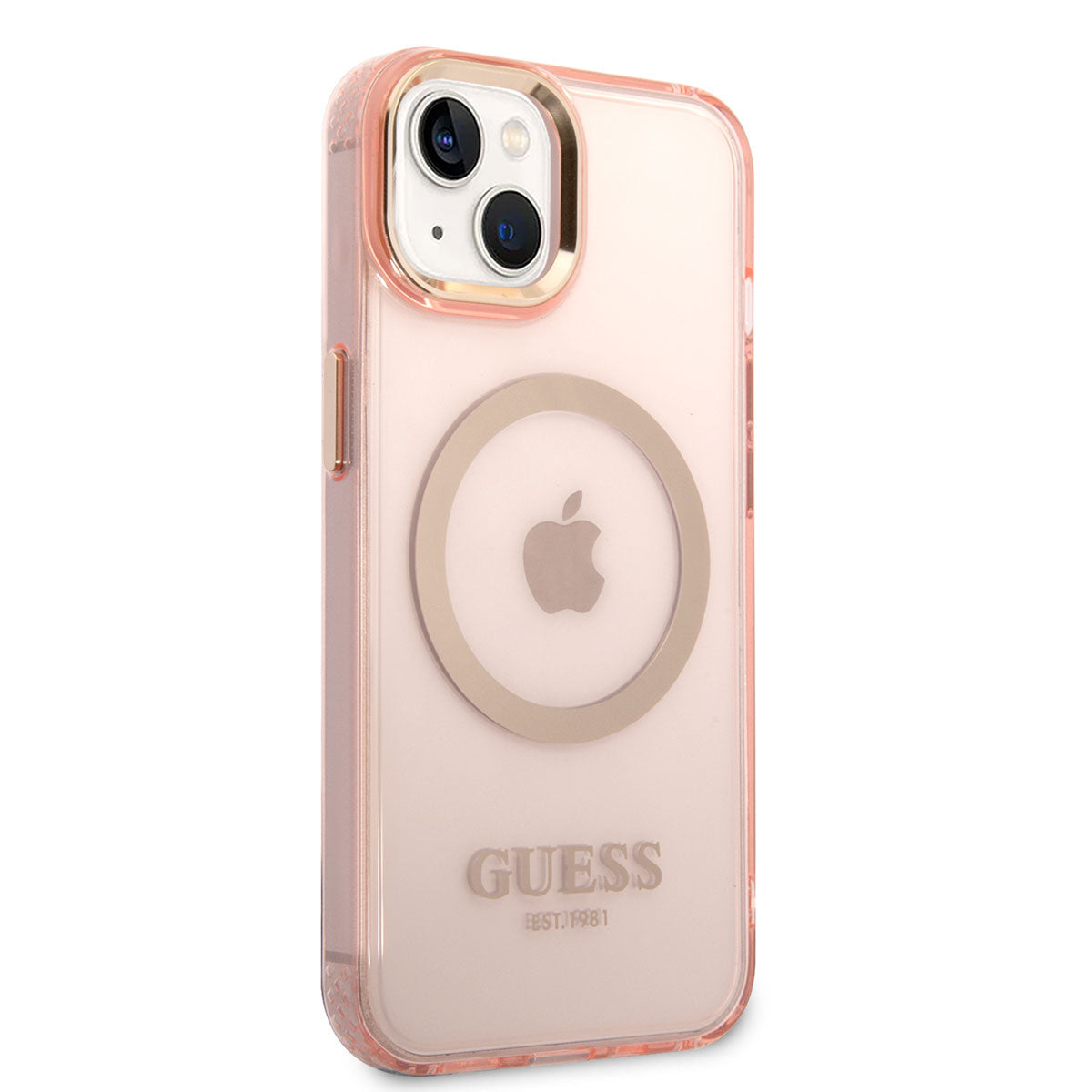 iPhone 14 Kılıf GUESS M-safe Şarj Özellikli Airbagli Dizayn Kılıf