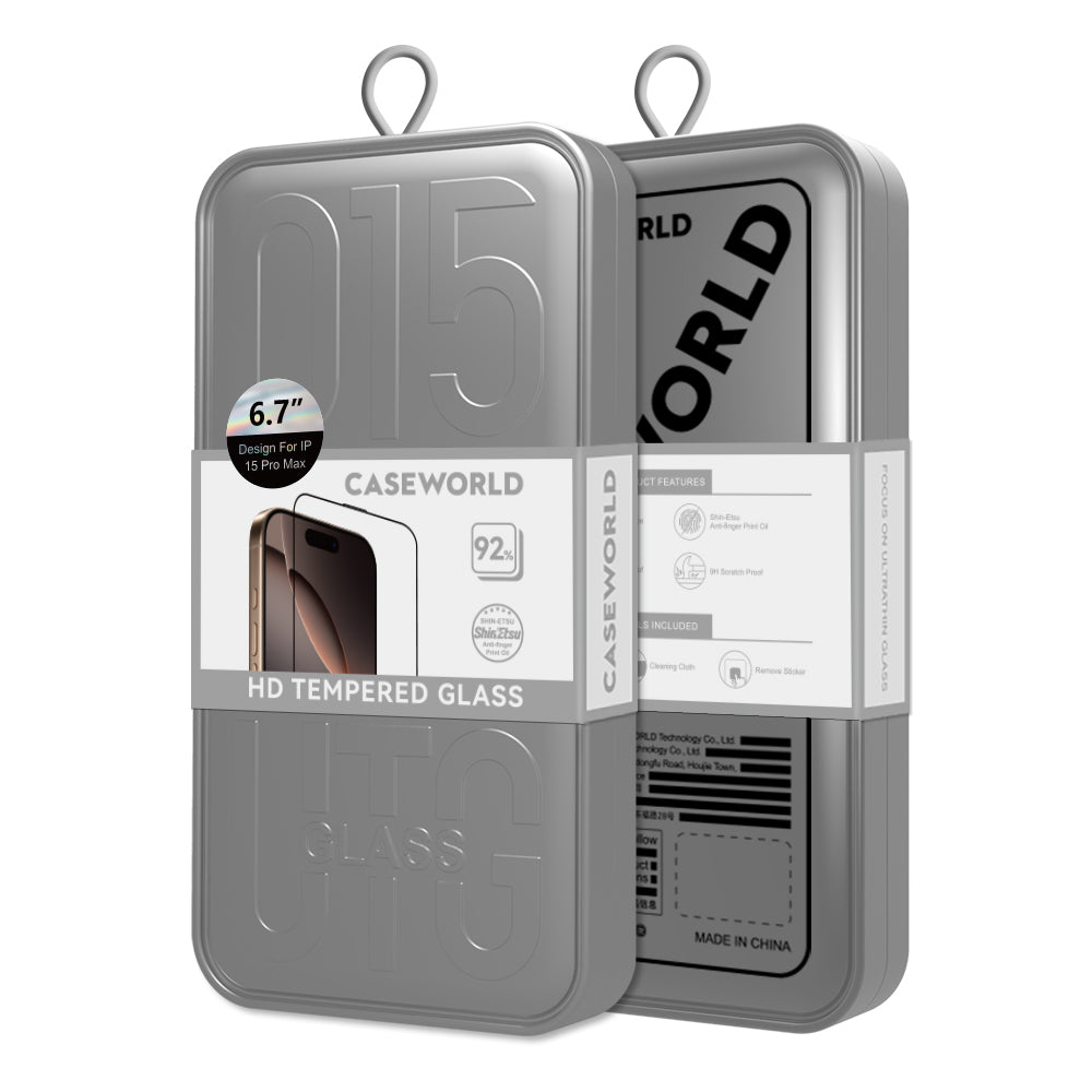 iPhone 14 Plus CaseWorld HD Serisi 0.33mm Temperli Cam Ekran Koruyucu