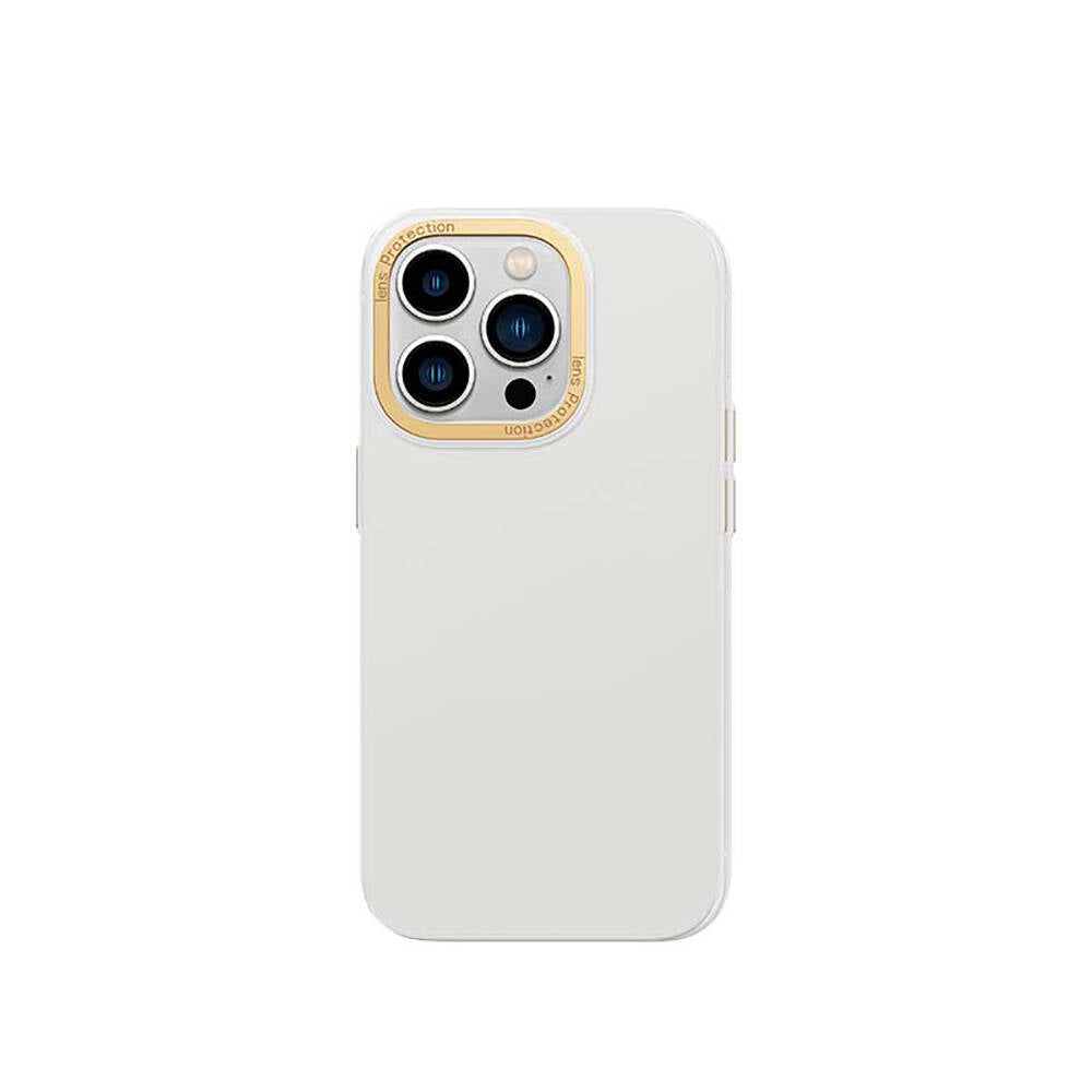 iPhone 14 Pro Kılıf Metal Kamera Çerçeveli Recci Glaze Serisi Kılıf