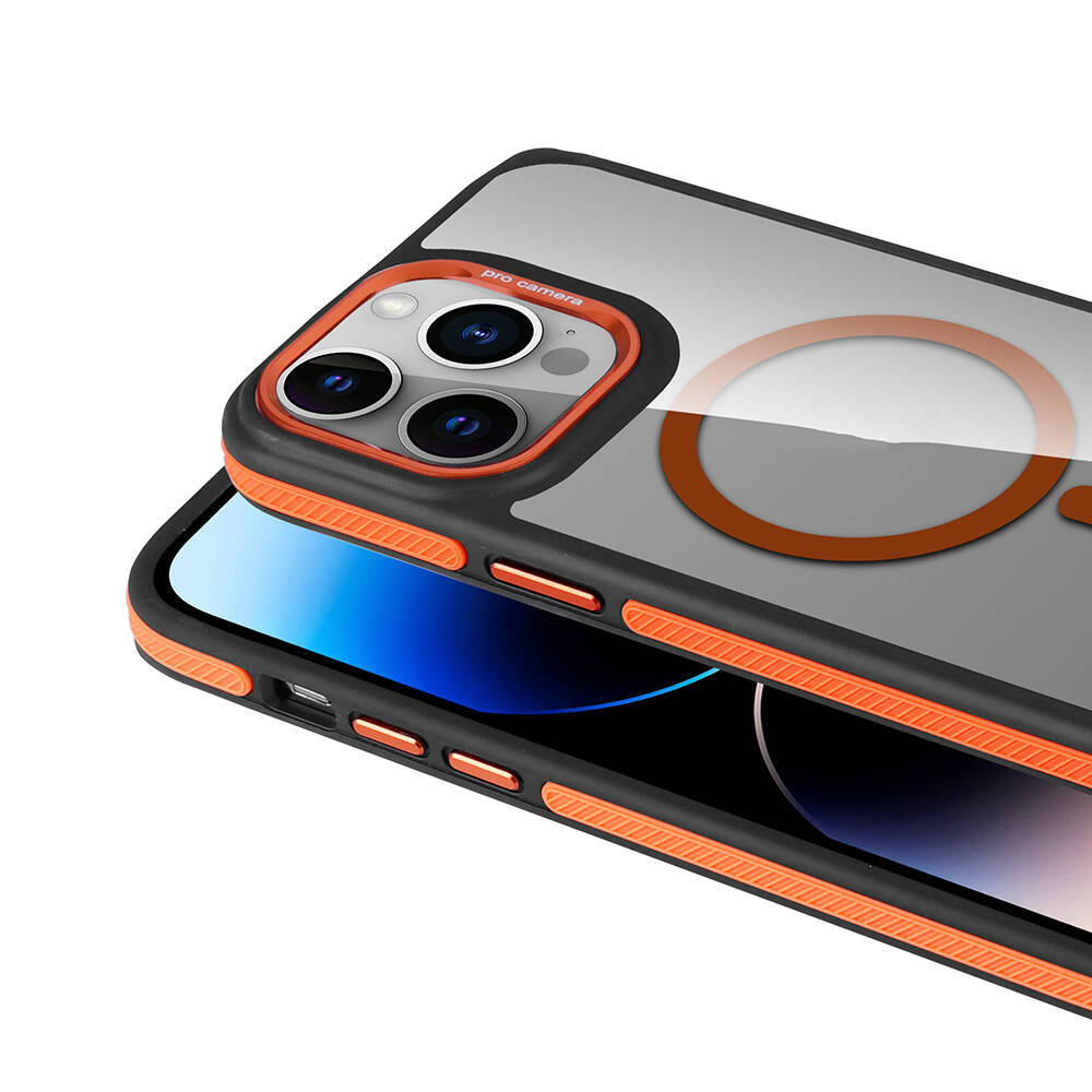 iPhone 14 Pro Max Kılıf M-safe Şarj Özellikli Mat Görünümlü Zore Solo Kılıf