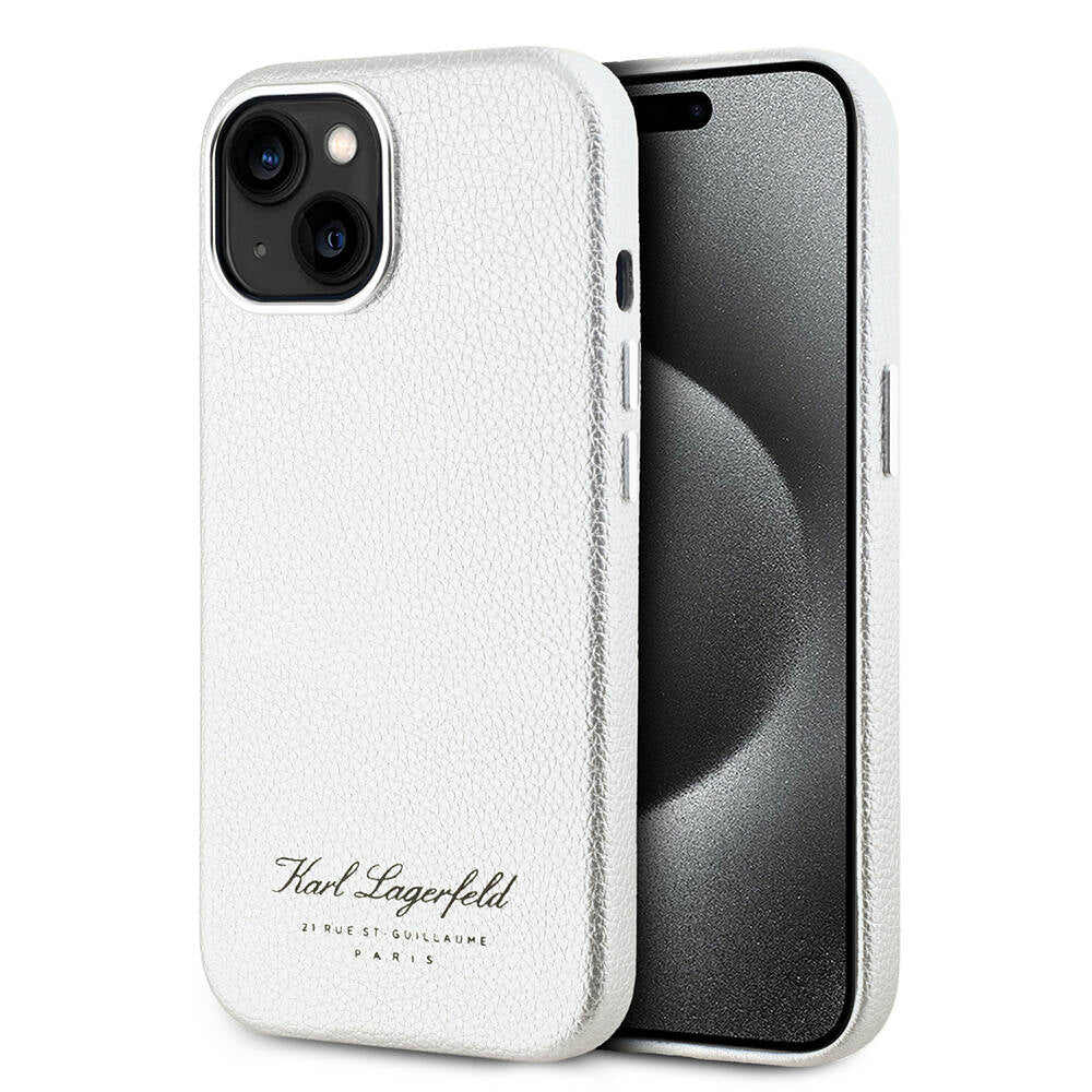 iPhone 15 Kılıf Karl Lagerfeld Orjinal Lisanslı KL Yazılı Hotel Kılıf