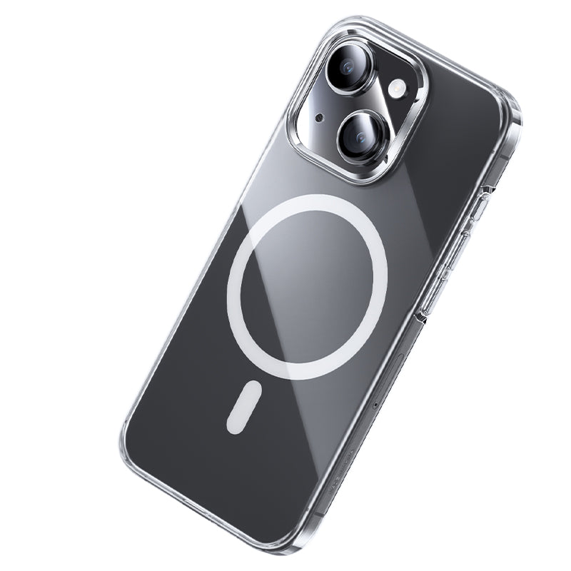 iPhone 15 Kılıf M-safe Şarj Özellikli Benks Crystal Serisi Şeffaf Kılıf