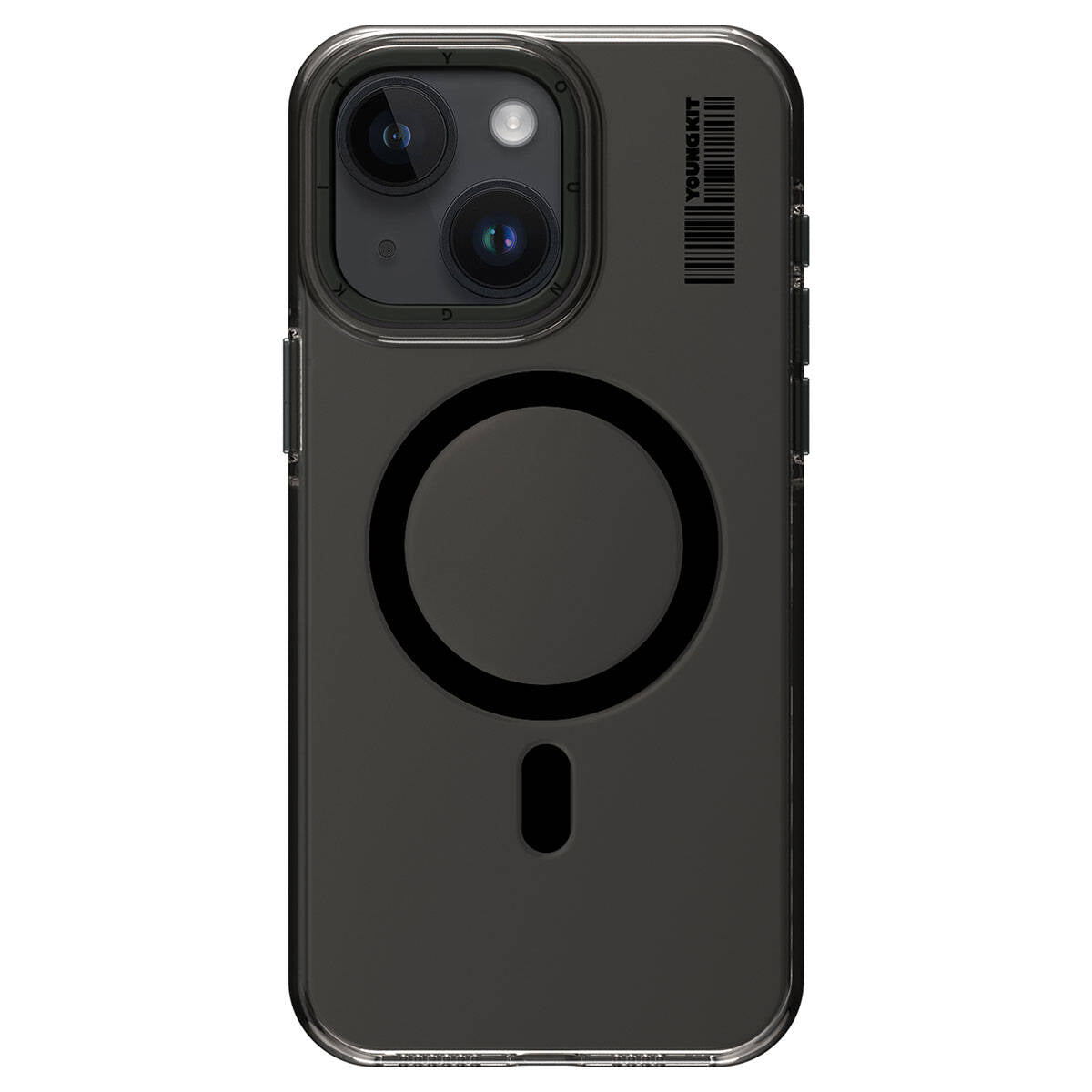 iPhone 15 Kılıf M-safe Şarj Özellikli Şeffaf Youngkit Crystal Shield Serisi Kılıf