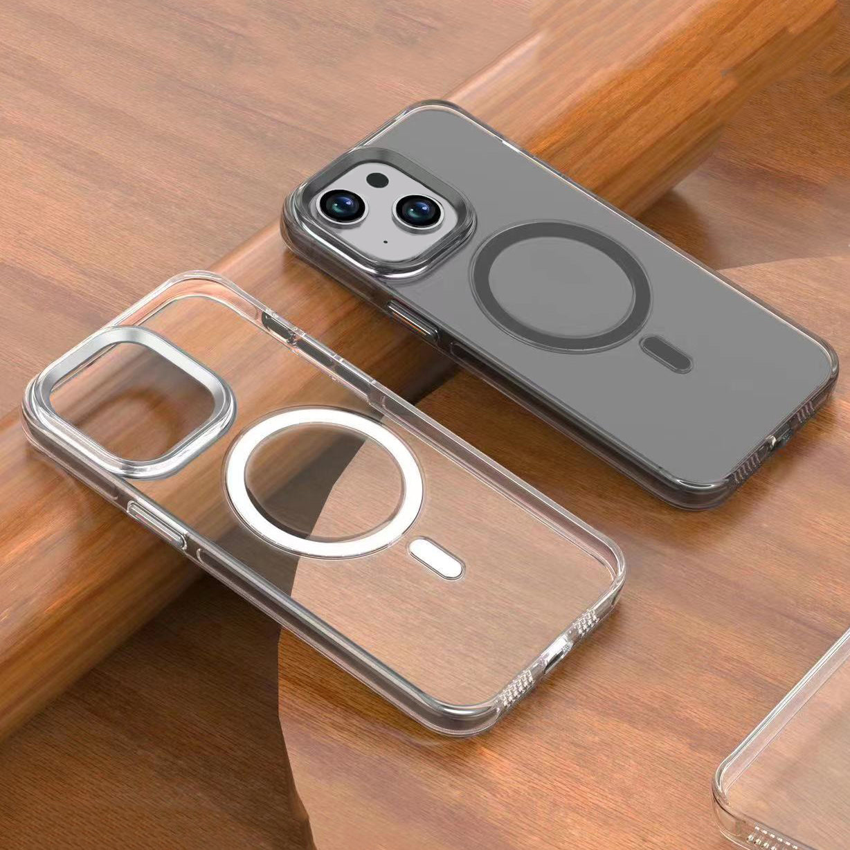 iPhone 15 Kılıf Zore Wireless Şarj Özellikli Şeffaf Efsane Kılıf