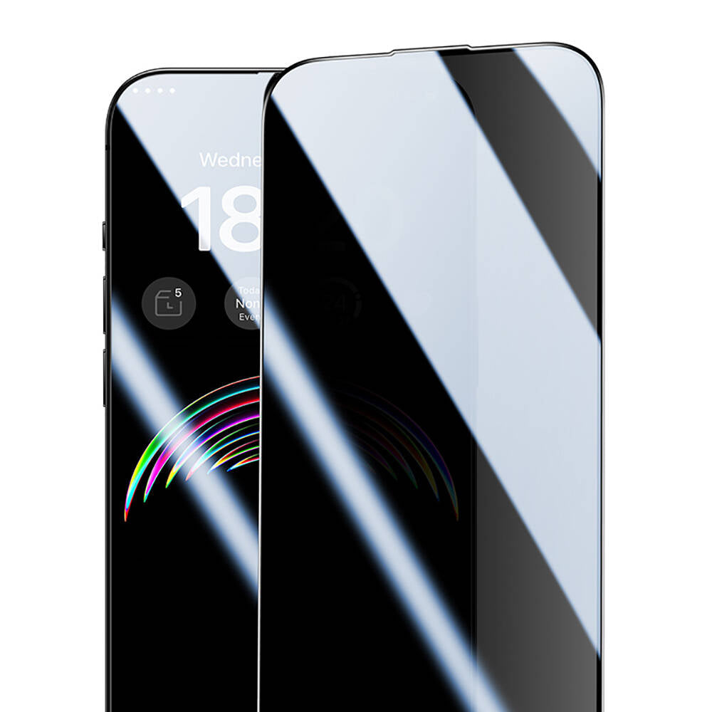 iPhone 15 Plus Hidrofobik Ve Oleofobik Özellikli Benks Privacy Air Shield Ekran Koruyucu 10'lu Paket