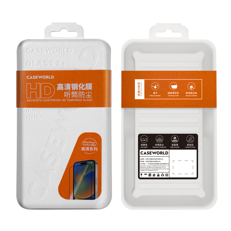 iPhone 15 Pro CaseWorld HD Serisi 0.33mm Temperli Cam Ekran Koruyucu