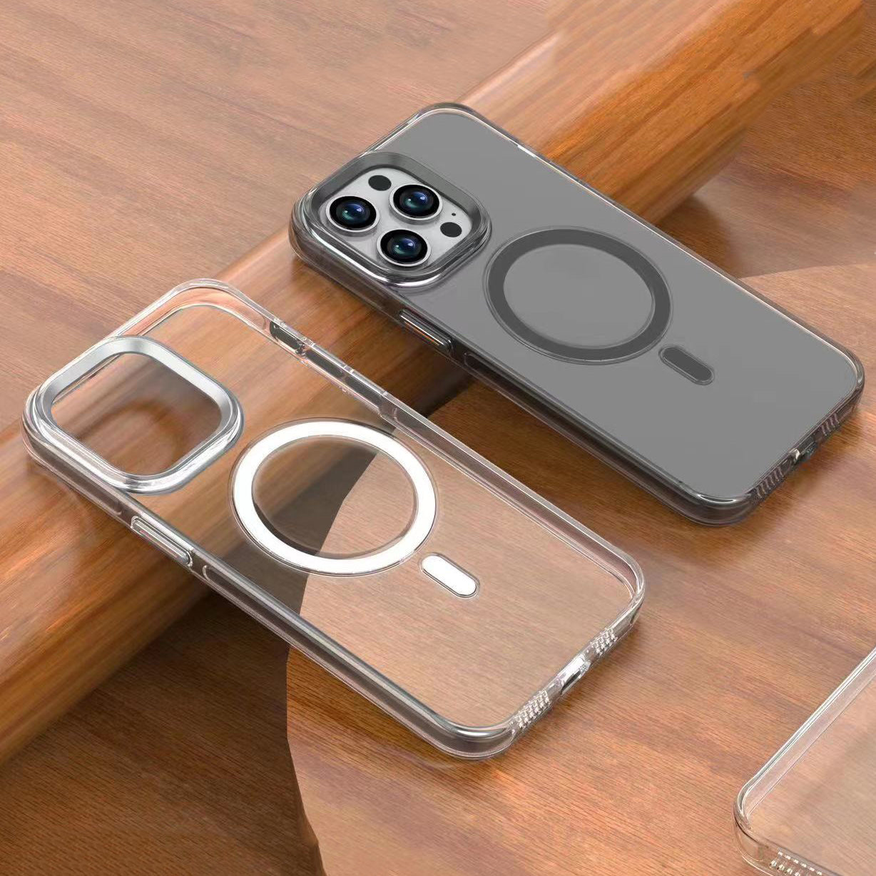 iPhone 15 Pro Max Kılıf Zore Wireless Şarj Özellikli Şeffaf Efsane Kılıf