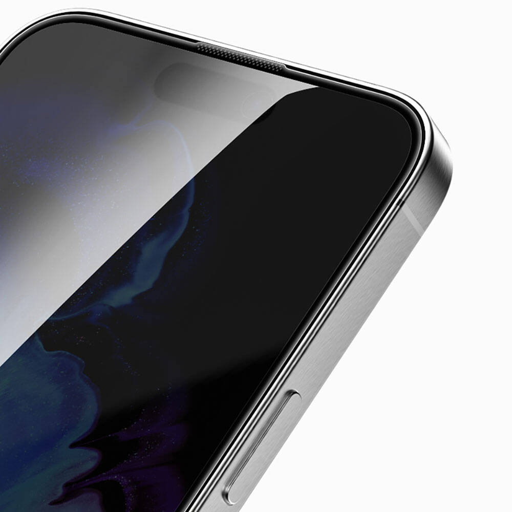 iPhone 15 Pro Recci RSP-A17AP Privacy Temperli Cam Ekran Koruyucu