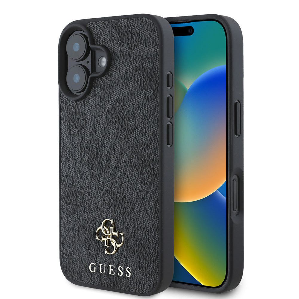 iPhone 16 Kılıf Guess Orjinal Lisanslı M-safe Şarj Özellikli Small 4G Classic Kılıf