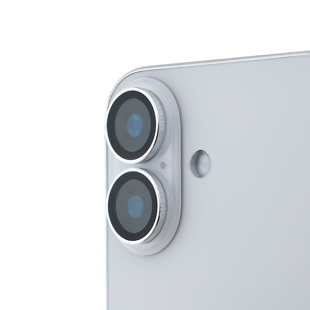 iPhone 16 Plus Guess Orjinal Lisanslı Metal Kamera Lens Koruyucu