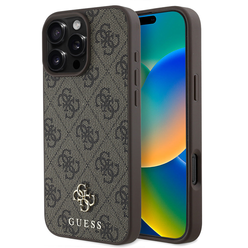 iPhone 16 Pro Kılıf Guess Orjinal Lisanslı M-safe Şarj Özellikli Small 4G Classic Kılıf