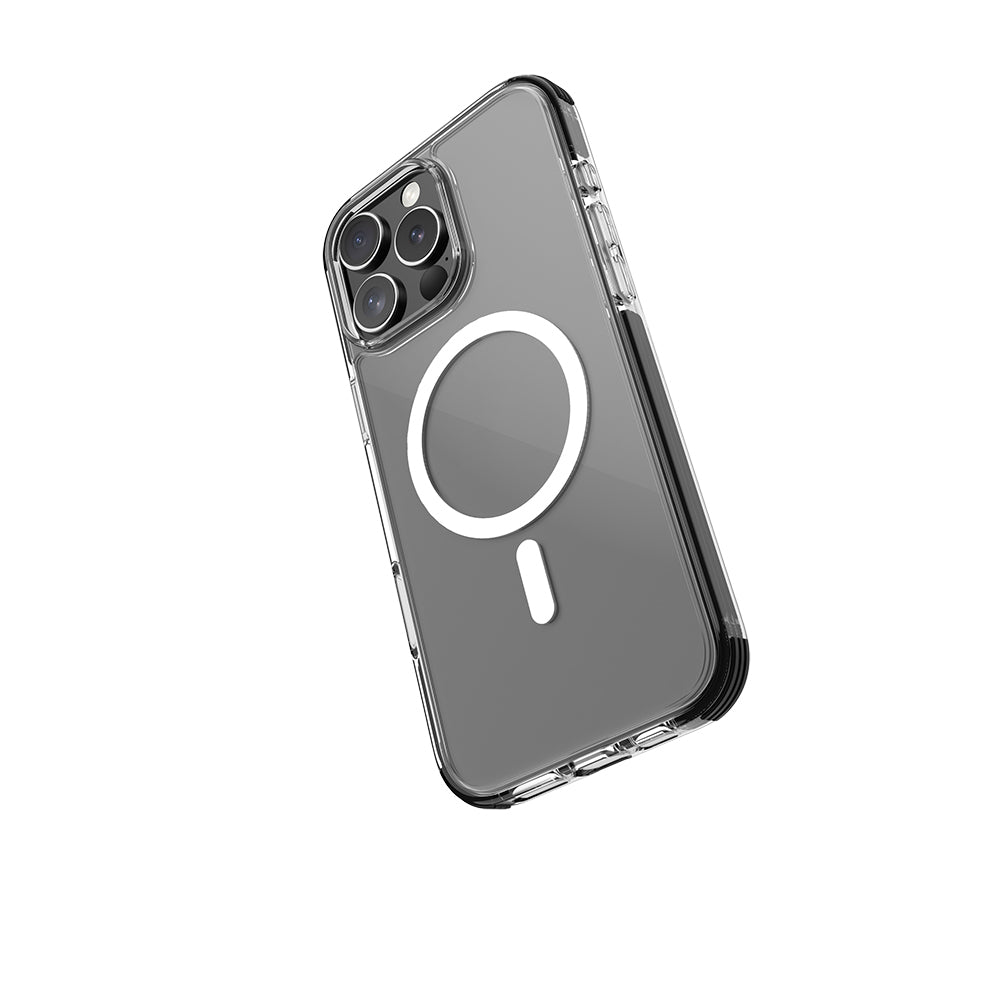 iPhone 16 Pro Kılıf M-safe Şarj Özellikli Airbag Tasarımlı Raptic Clear Serisi Şeffaf Kılıf