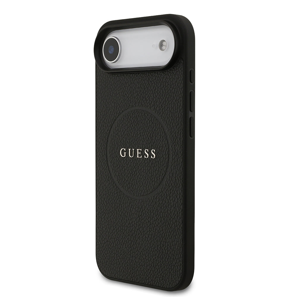 iPhone 17 Air Kılıf Guess Orjinal Lisanslı M-safe Şarj Özellikli Yazı Logolu PU Deri Kılıf