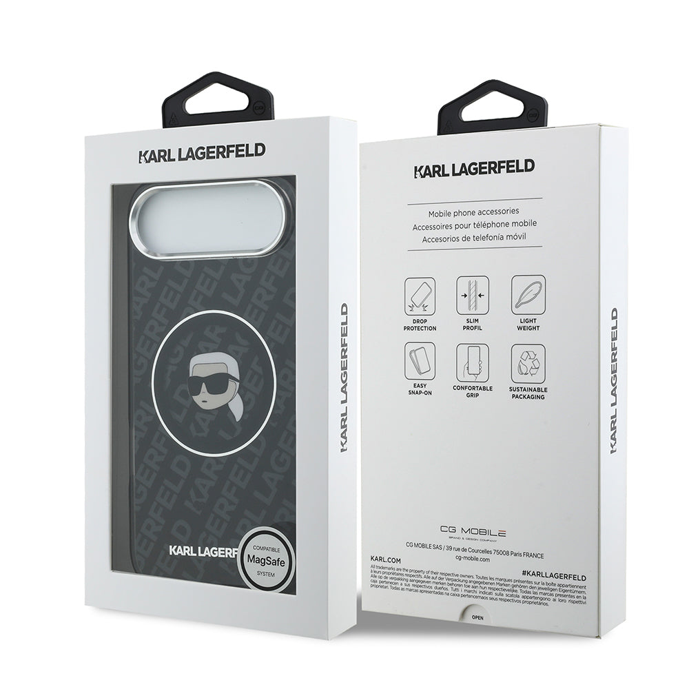 iPhone 17 Air Kılıf Karl Lagerfeld Orjinal Lisanslı IML Baskılı KL Heads Kılıf