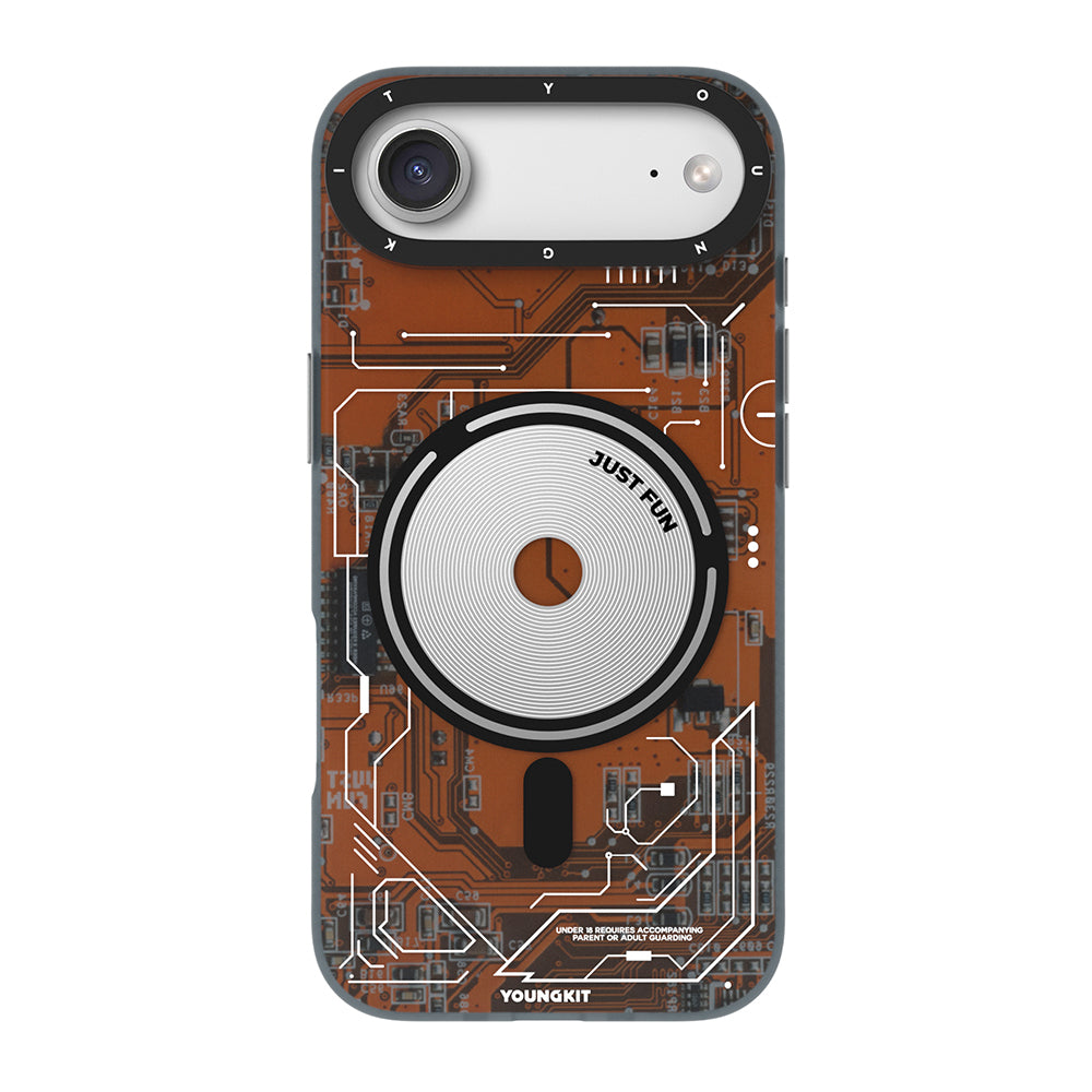 iPhone 17 Air Kılıf M-safe Şarj Özellikli Kamera Denetim Butonlu Youngkit Technology Serisi Kılıf