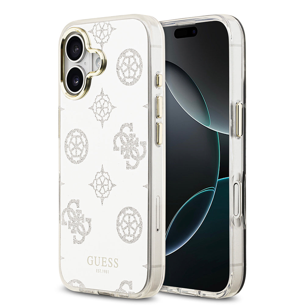 iPhone 17 Kılıf Guess Orjinal Lisanslı Metal Kamera Çerçeveli Simli Aynalı Kılıf