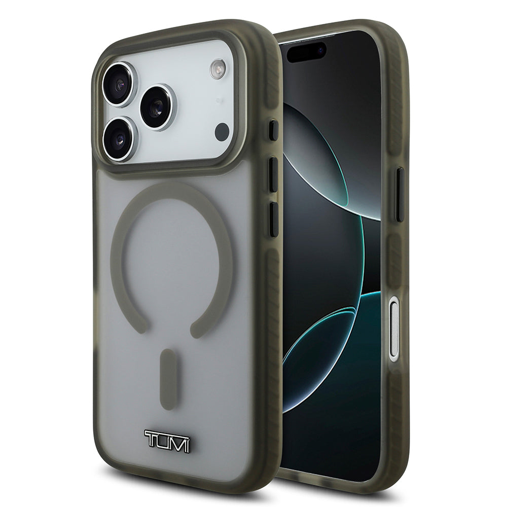 iPhone 17 Pro Kılıf TUMI Orjinal Lisanslı M-safe Şarj Özellikli Buzlu Transparan Kılıf