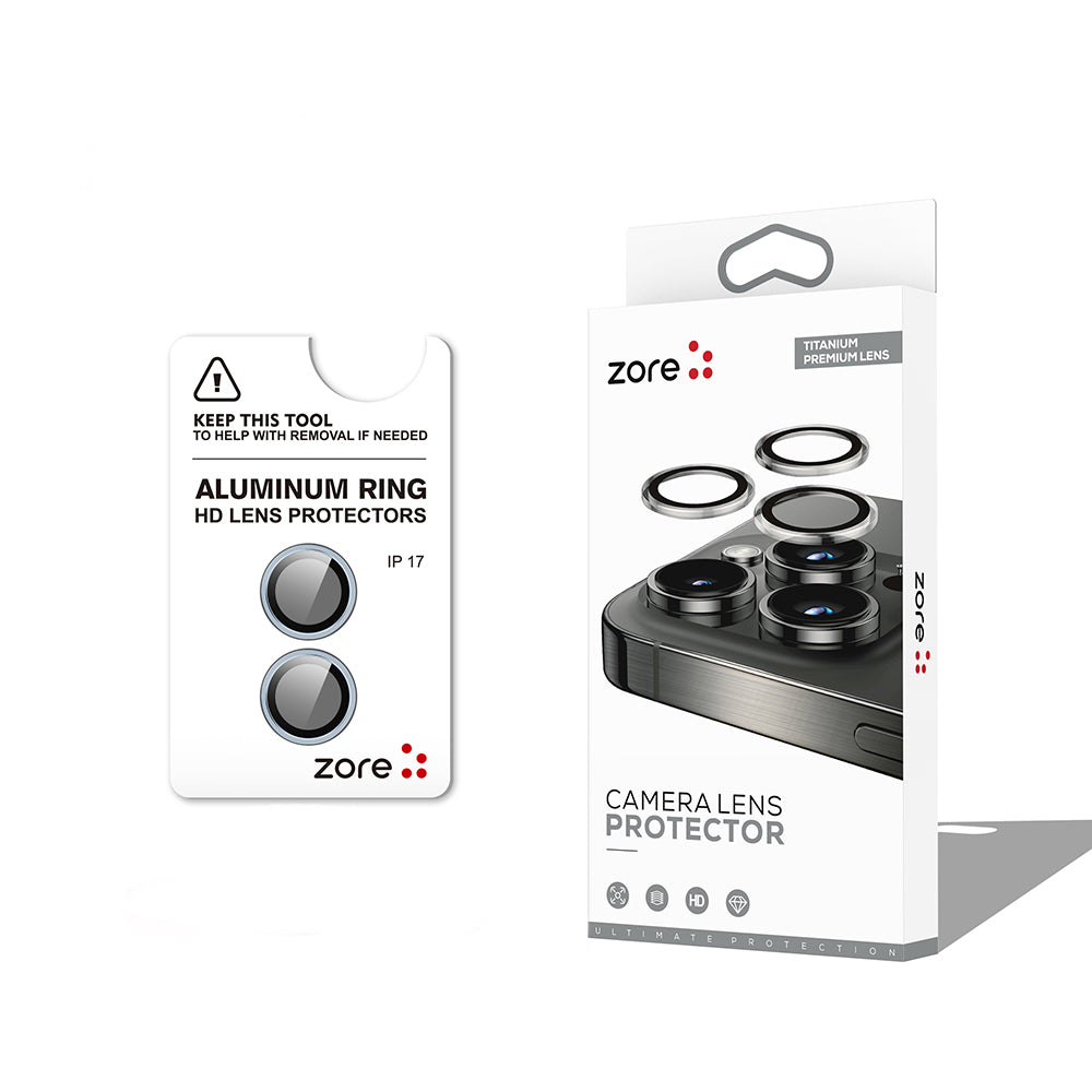Apple iPhone 17 Zore CL-12 Premium Safir Parmak İzi Bırakmayan Anti-Reflective Kamera Lens Koruyucu
