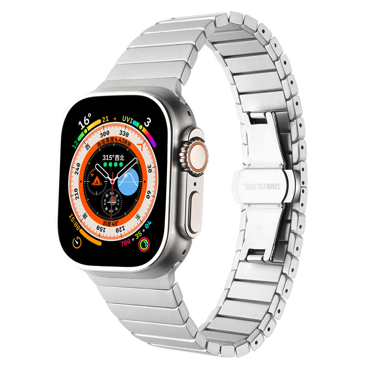 Watch 40mm Kordon KRD-79 Metal Strap Kayış