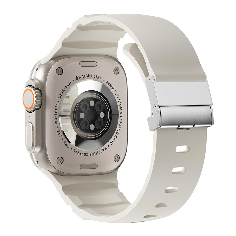 Watch 42mm Zore KRD-145 Metal Tokalı Silikon Kordon