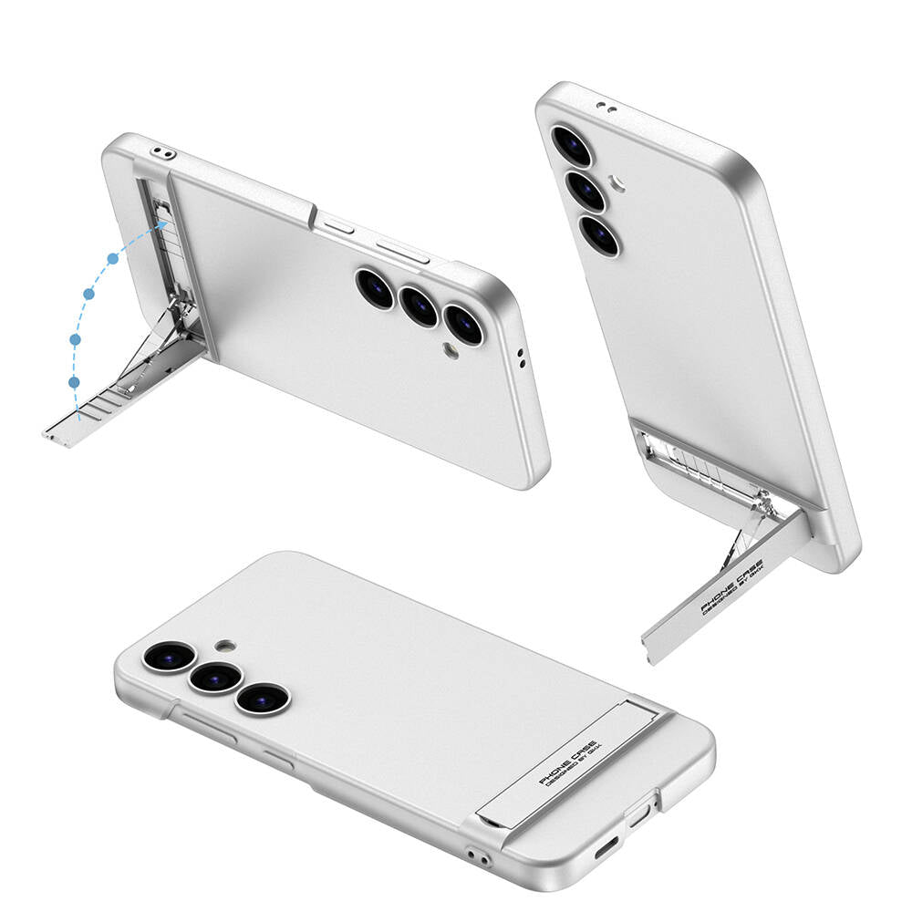 Galaxy S24 Kılıf Zore Kamera Korumalı Dikey Standlı Ays Kılıf