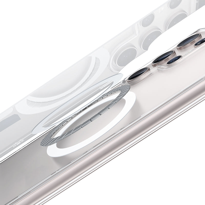 Galaxy S24 Plus Kılıf M-safe Şarj Özellikli Airbagli Şeffaf Benks LucentPro Serisi Kılıf