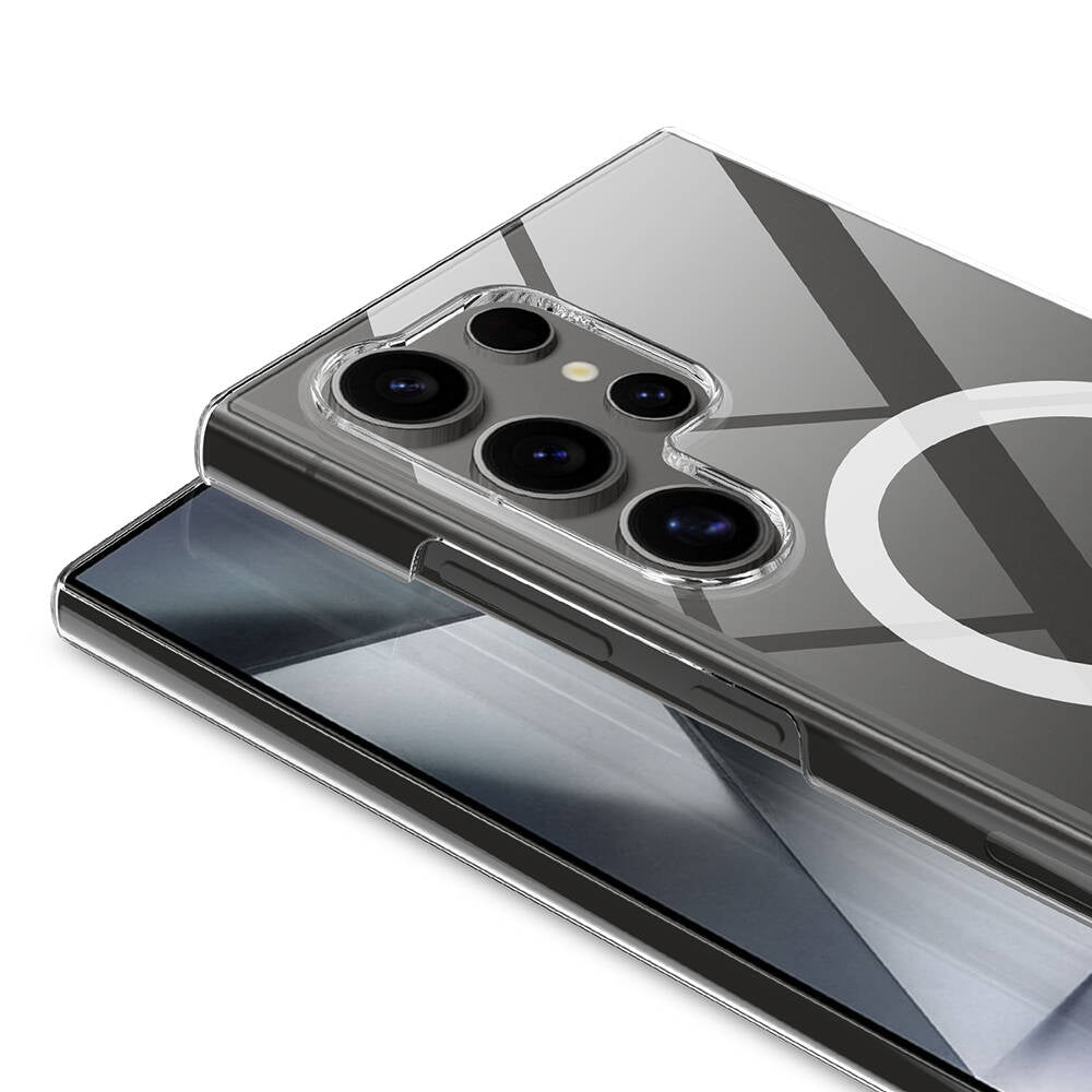 Galaxy S24 Ultra Kılıf Kamera Korumalı M-safe Sert PC Zore Porto Kılıf