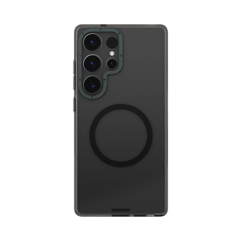 Galaxy S25 Ultra Kılıf M-safe Şarj Özellikli Şeffaf Youngkit Crystal Shield Serisi Kılıf