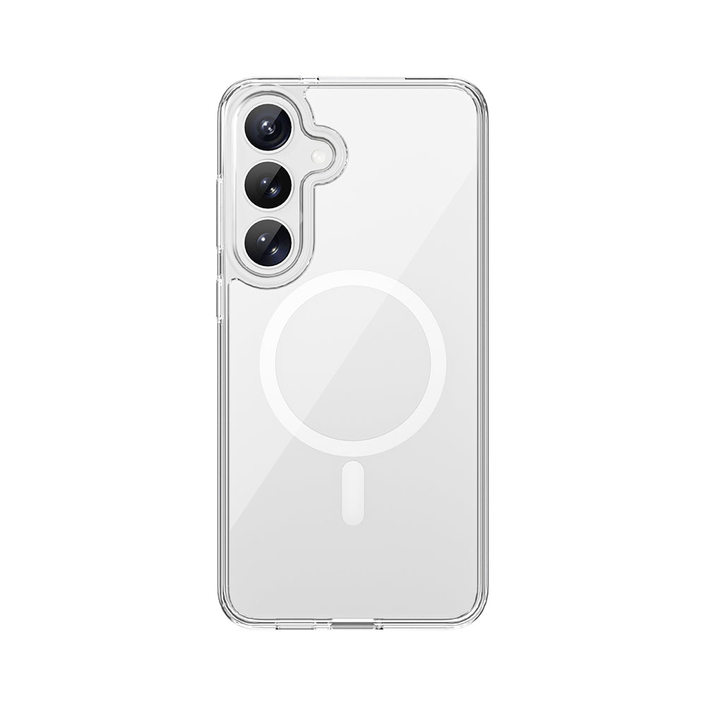 Galaxy S26 Kılıf Wiwu MCC-101 iShield Pro Serisi M-safe Şarj Özellikli Crystal Sert PC Kapak
