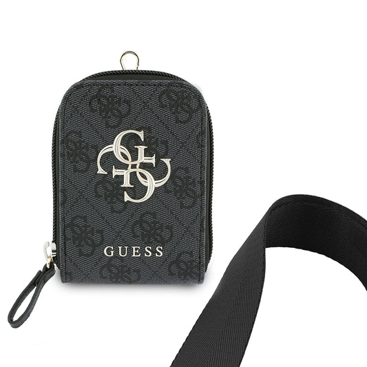 Guess Orjinal Lisanslı 4G Desenli Büyük Metal Logolu Omuz Askılı Purse El Çantası
