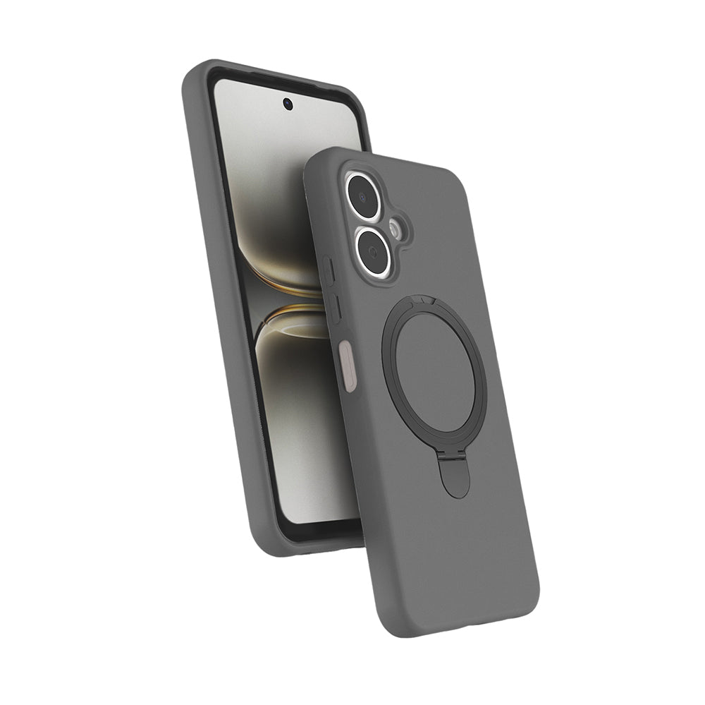 Tecno Spark Go 2 Kılıf M-safe Şarj Özellikli Standlı Zore Samara Kapak