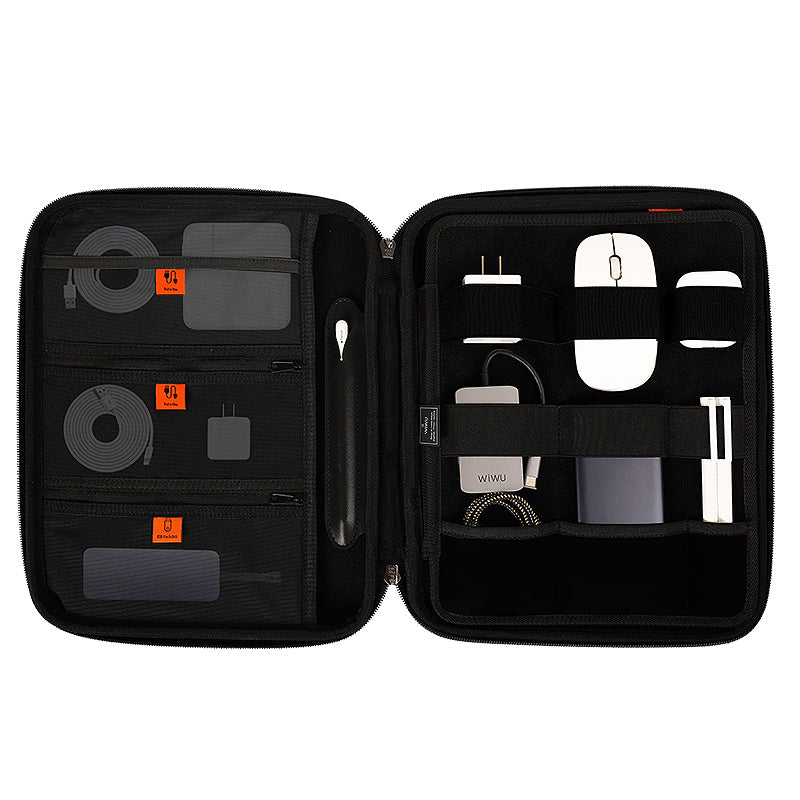 Wiwu Parallel Hardshell Serisi Darbe Emici Su Geçirmez 900D Polyester Kumaş 12.9 inç Laptop Çantası