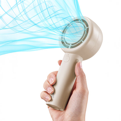 Aecooly PB01 İç Spiralli Çift Halka Hava Akışı Teknolojili 5 Kademeli Portatif Soğutucu El Fanı