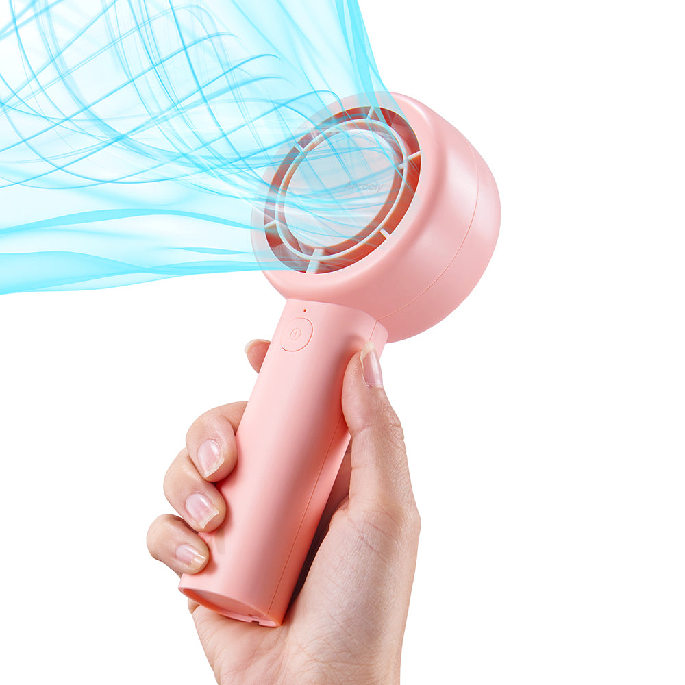 Aecooly PB01 İç Spiralli Çift Halka Hava Akışı Teknolojili 5 Kademeli Portatif Soğutucu El Fanı