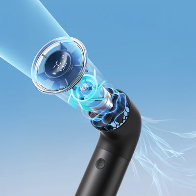 Aecooly PH01 Aero Pro Serisi Dijital LED Göstergeli Portatif Soğutucu El Fanı Siyah