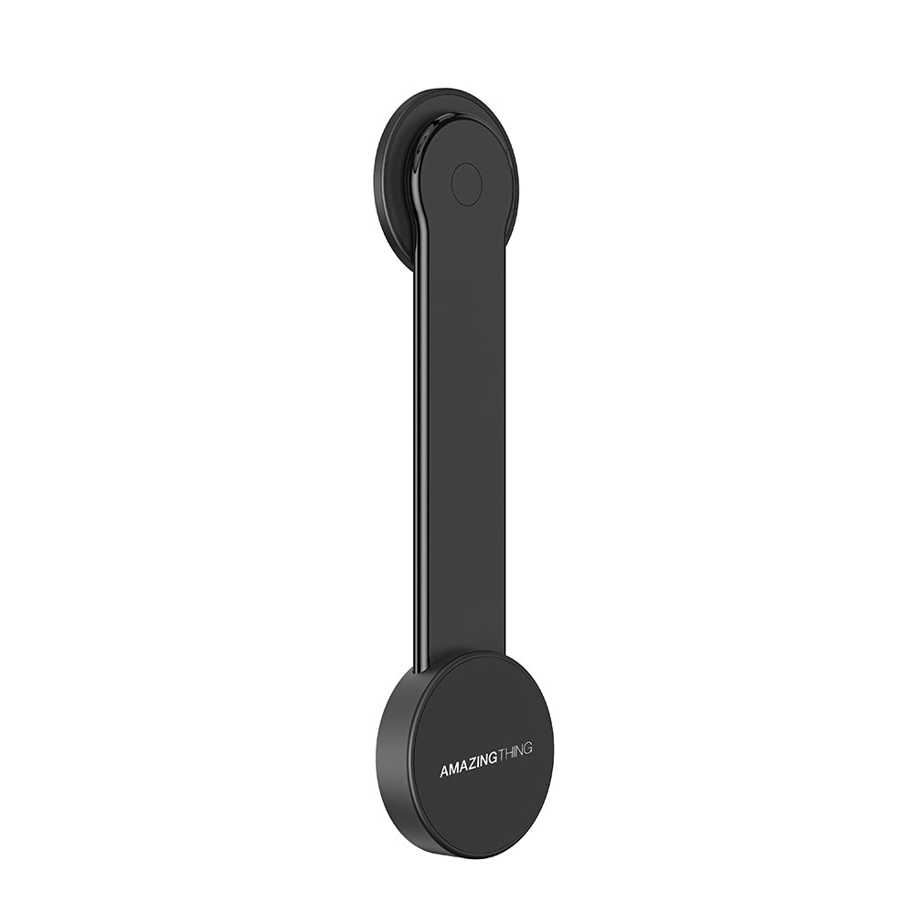 Amazingthing Explorer Pro Mag Magnetik Magsafe Uyumlu Bükülebilen Eğimli ve Düz Zemin Araç Telefon Tutucu Siyah