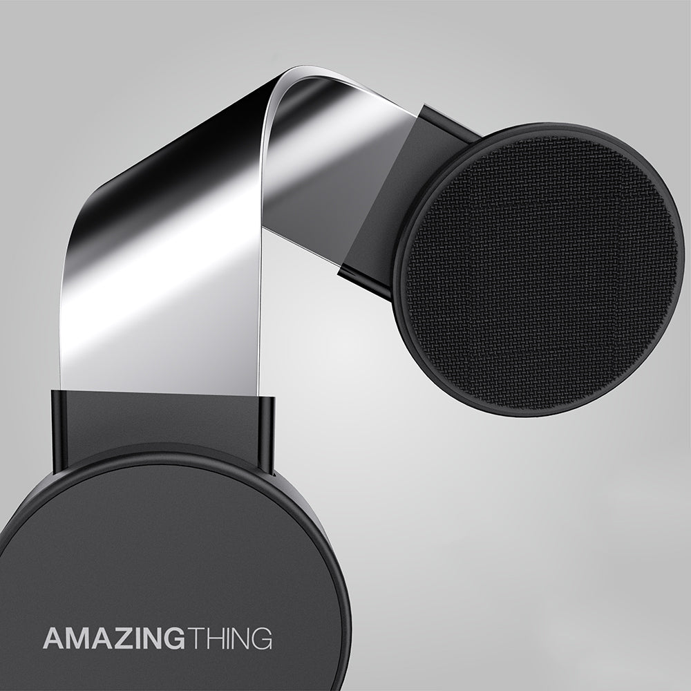 Amazingthing Explorer Pro Mag Magnetik Magsafe Uyumlu Bükülebilen Eğimli ve Düz Zemin Araç Telefon Tutucu Siyah