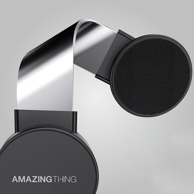 Amazingthing Explorer Pro Mag Magnetik Magsafe Uyumlu Bükülebilen Eğimli ve Düz Zemin Araç Telefon Tutucu Siyah