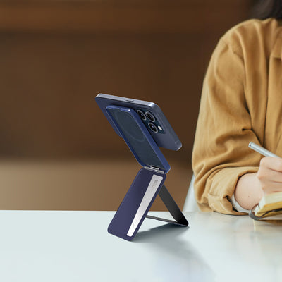 Amazingthing Glamour Link Fonksiyonel Çok Yönlü Grip Standlı Magnetik Kartlık Gri