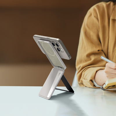 Amazingthing Glamour Link Fonksiyonel Çok Yönlü Grip Standlı Magnetik Kartlık Gri