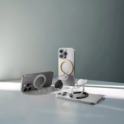 Amazingthing Magnetik 360 Derece Dönebilen Titan MagFlex Serisi Parmak Ring Stand Siyah