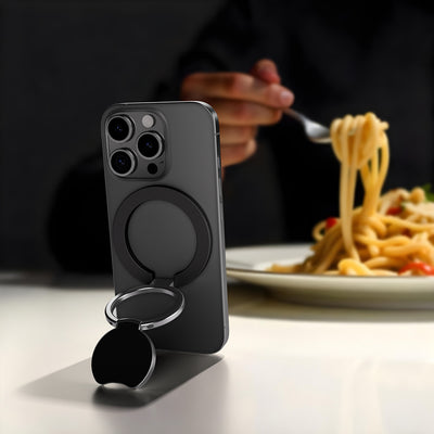 Amazingthing Magnetik 360 Derece Dönebilen Titan MagFlex Serisi Parmak Ring Stand Siyah