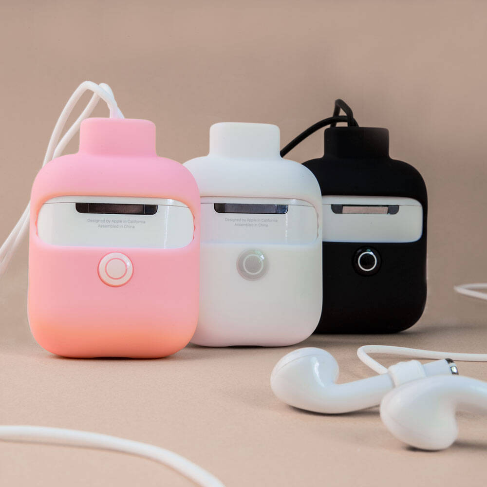 Apple Airpods 2. Nesil Kılıf Boyun Askılı Jelly Bean Tasarımlı Kablosuz Şarj Özellikli Lisanslı Switcheasy ColorBuddy Kapak