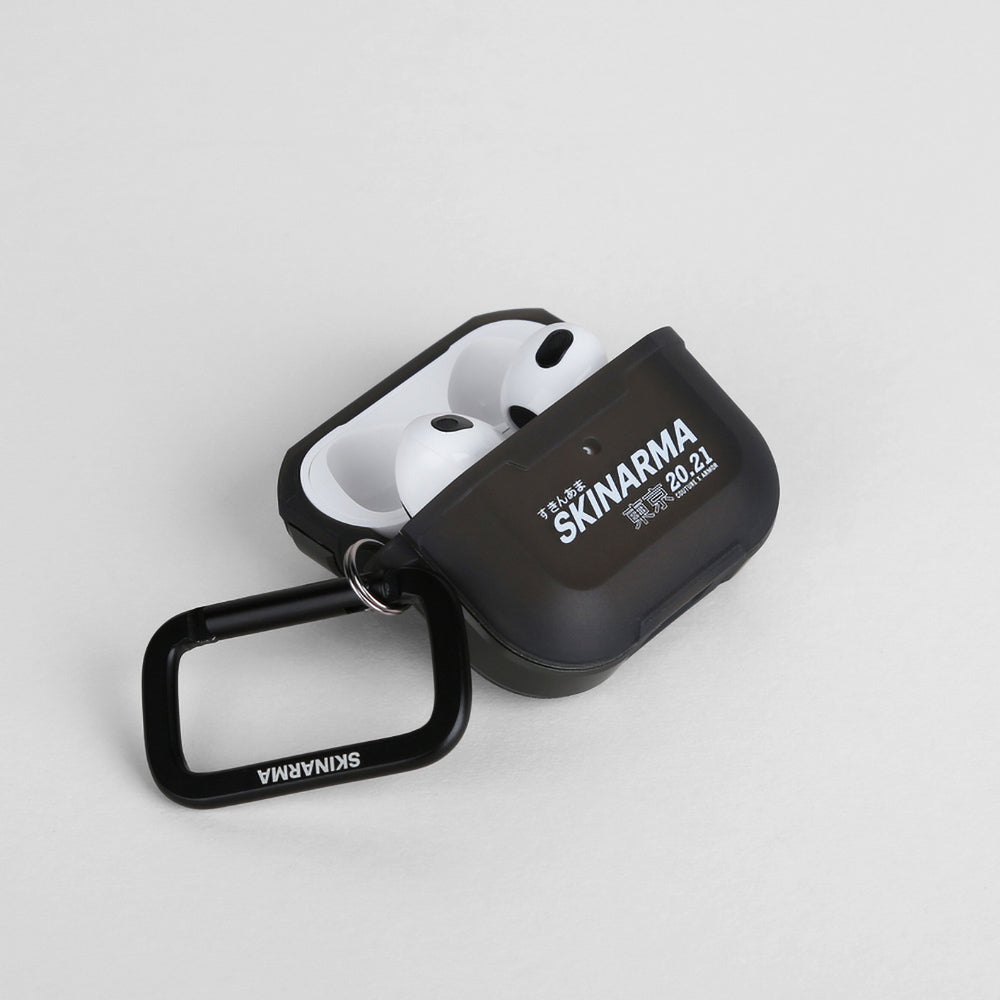 Apple Airpods 3. Nesil Kılıf SkinArma Transparan Mat Tasarım Kinzoku Kılıf Beyaz