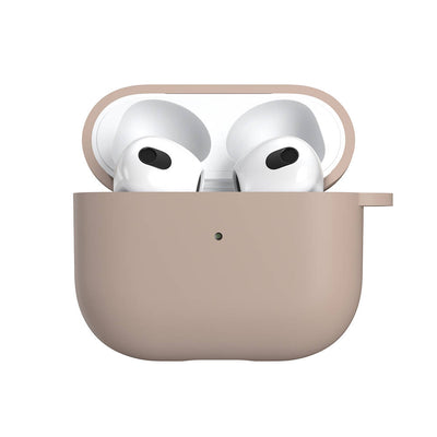 Apple Airpods 3. Nesil Kılıf Yumuşak Dokunuşlu Likit Silikon Tasarımlı Lisanslı Switcheasy Skin Kapak Siyah