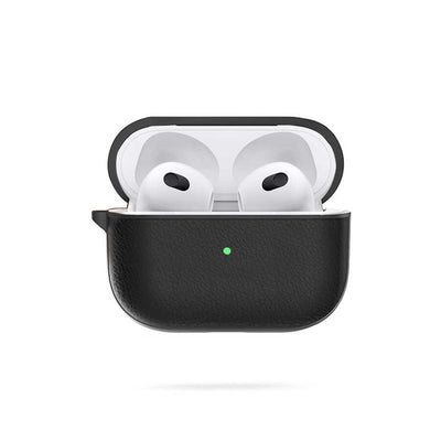 Apple Airpods 3.Nesil Kılıf Wiwu Calfskin Kılıf Lacivert
